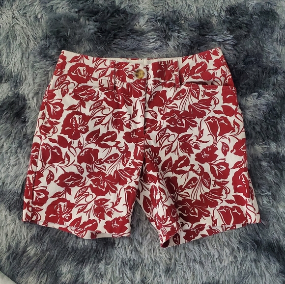 Lands' End midrise floral bermudas 2 - Picture 8 of 8